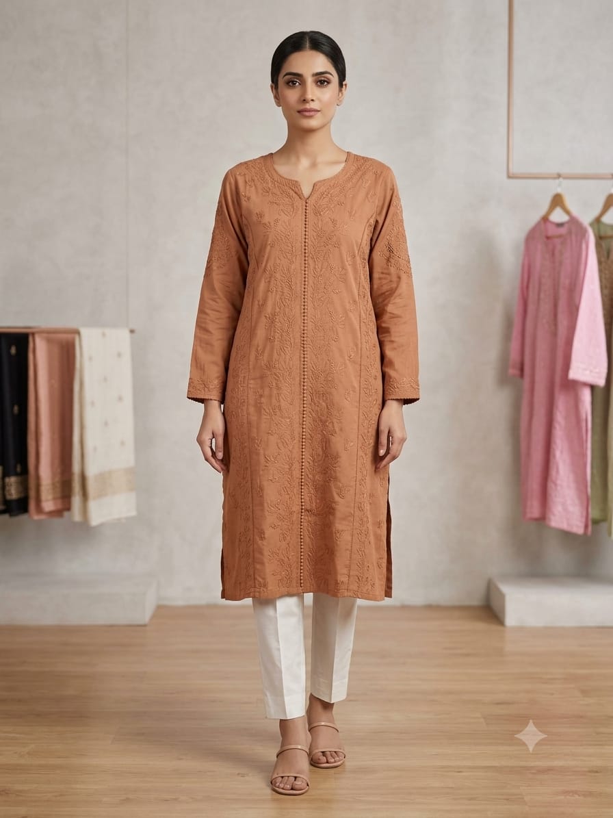 SAANJH MUSLIN KURTI