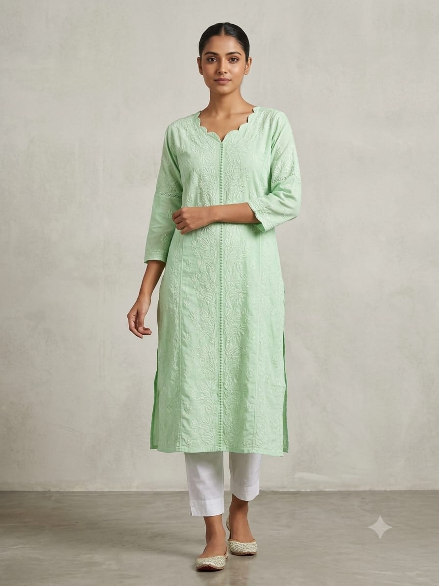SAANJH MUSLIN KURTI