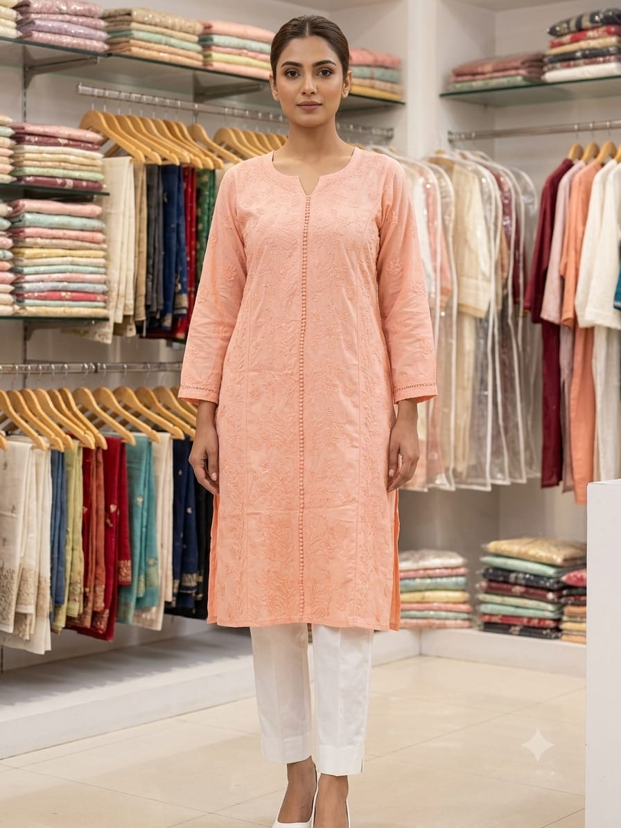SAANJH MUSLIN KURTI