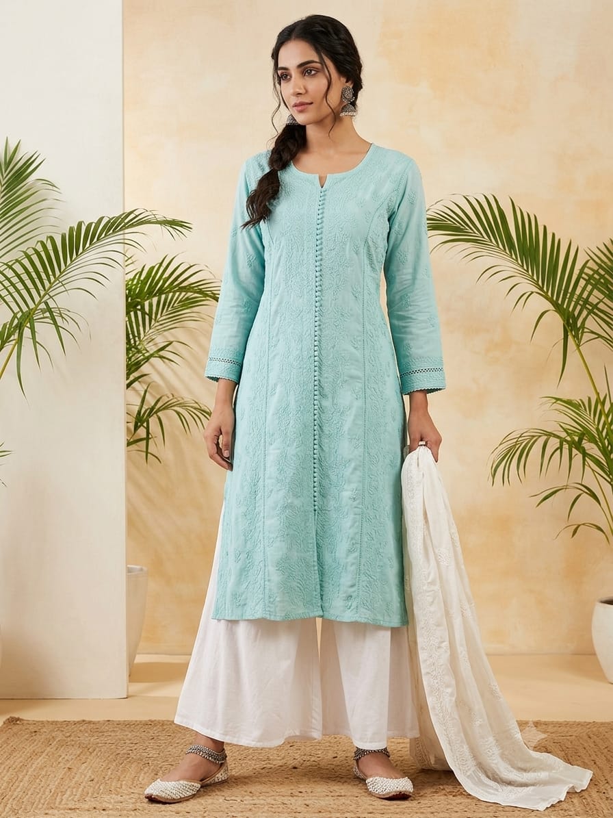 SAANJH MUSLIN KURTI