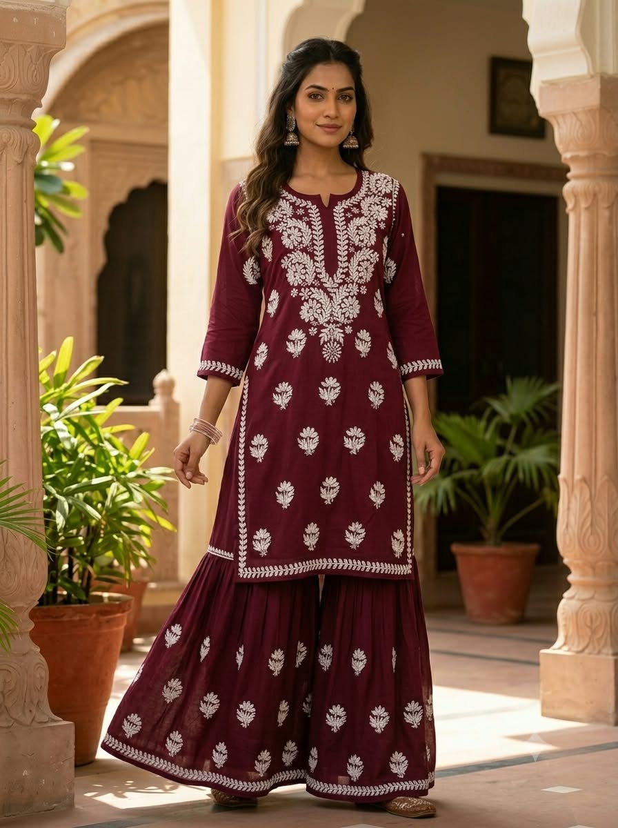 PAKIZA RAYON GARARA SET