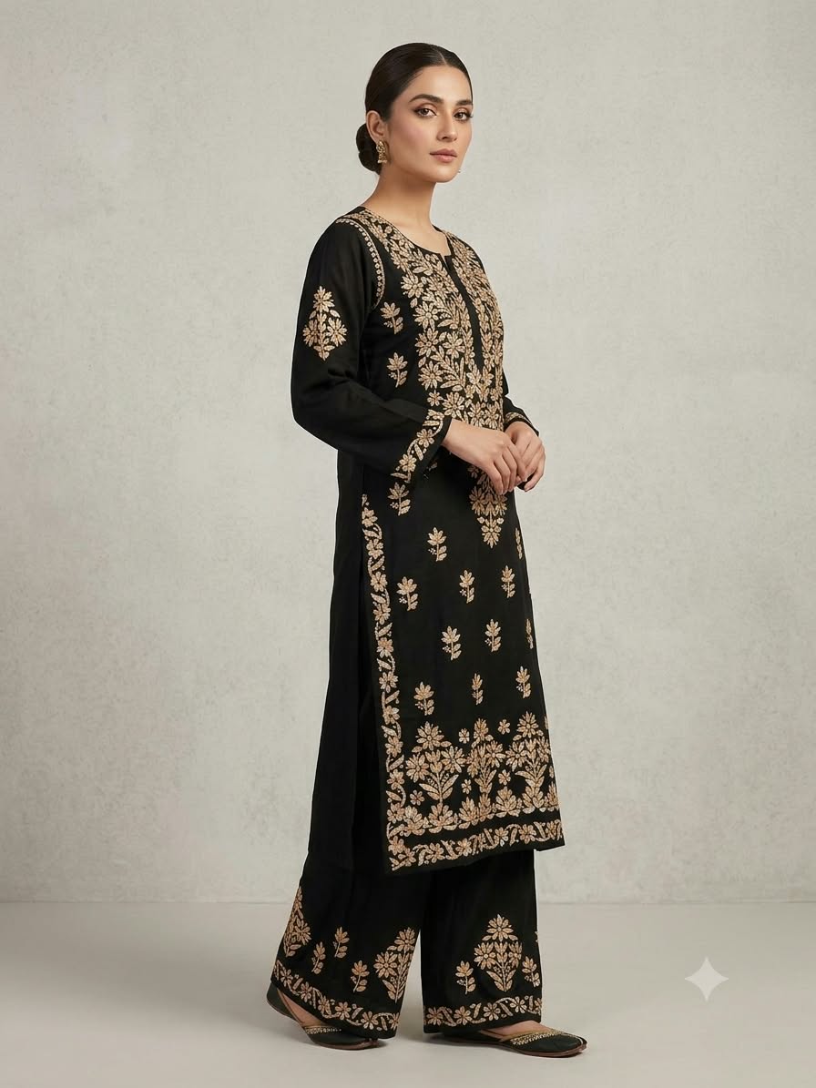 NILOFER BLACK COLOURED SET