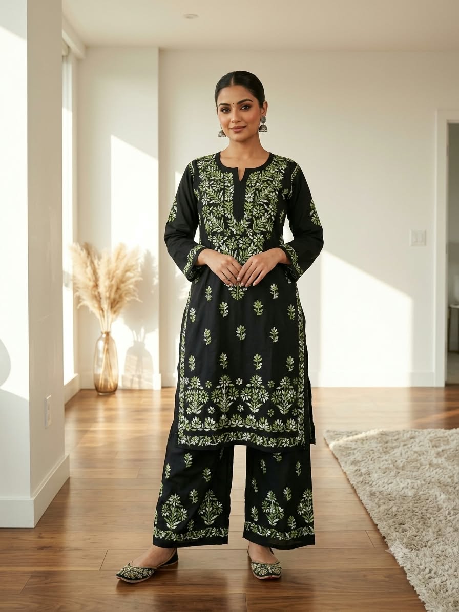 NILOFER BLACK COLOURED SET