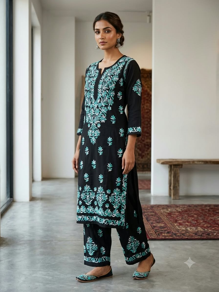 NILOFER BLACK COLOURED SET
