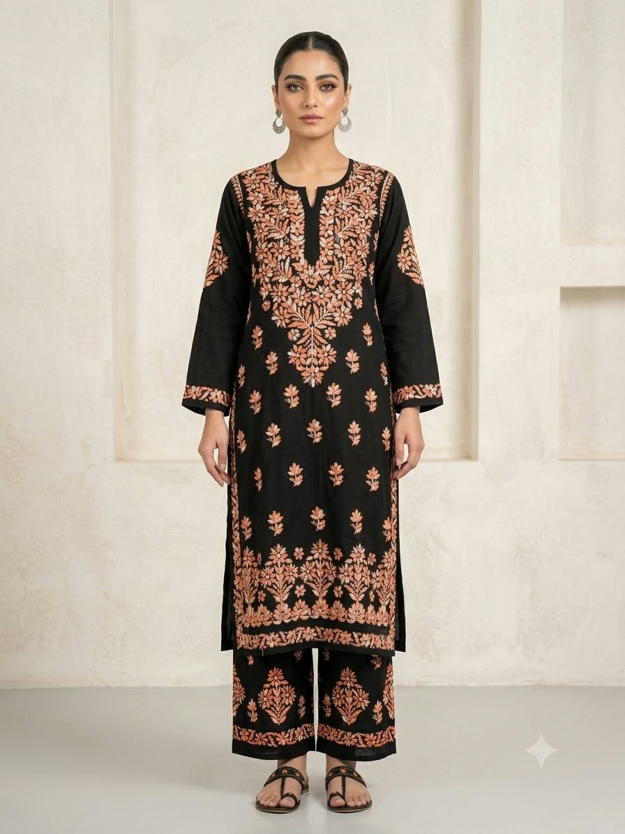 NILOFER BLACK COLOURED SET