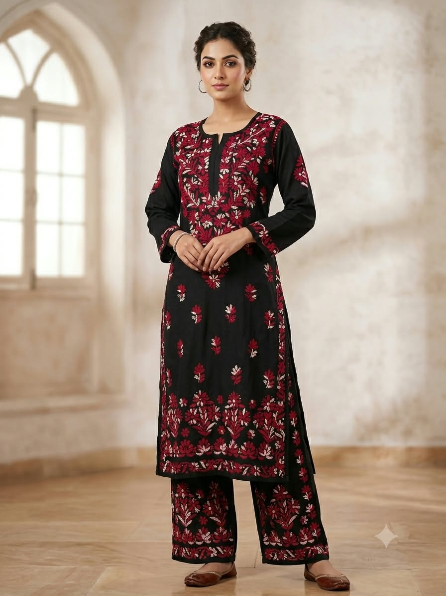 NILOFER BLACK COLOURED SET