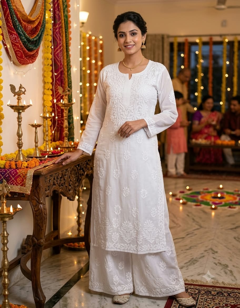 MASHA VISCOSE KURTI PALAZZO SET WITH INNER