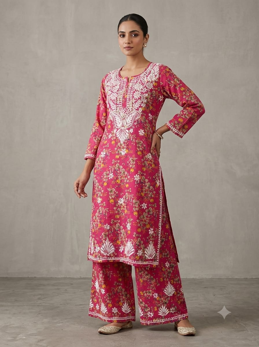 ANUSHKA MULMUL PRINTED SET
