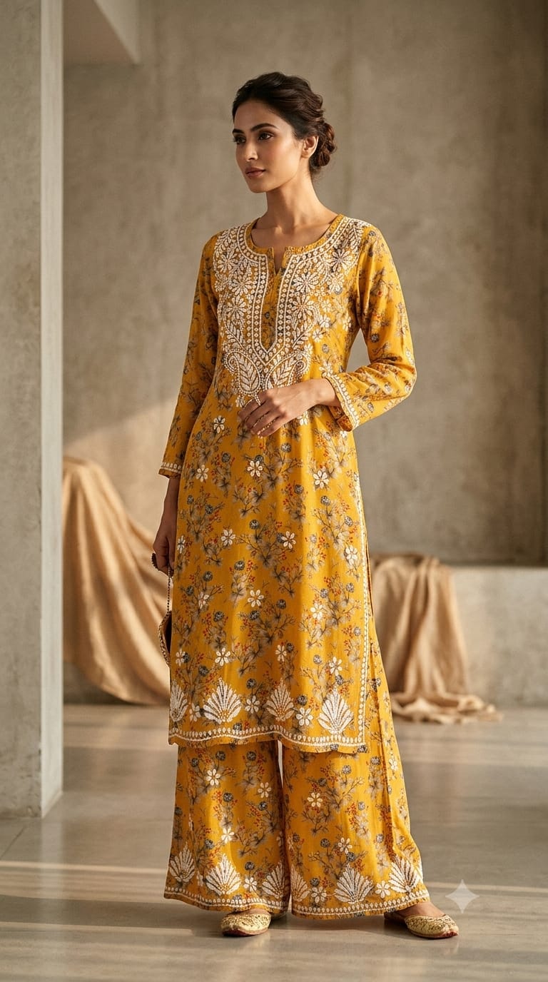 ANUSHKA MULMUL PRINTED SET