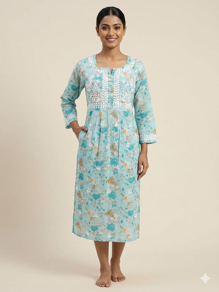 MULMUL POCKET KURTI