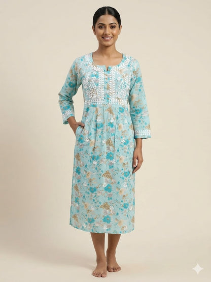 MULMUL POCKET KURTI
