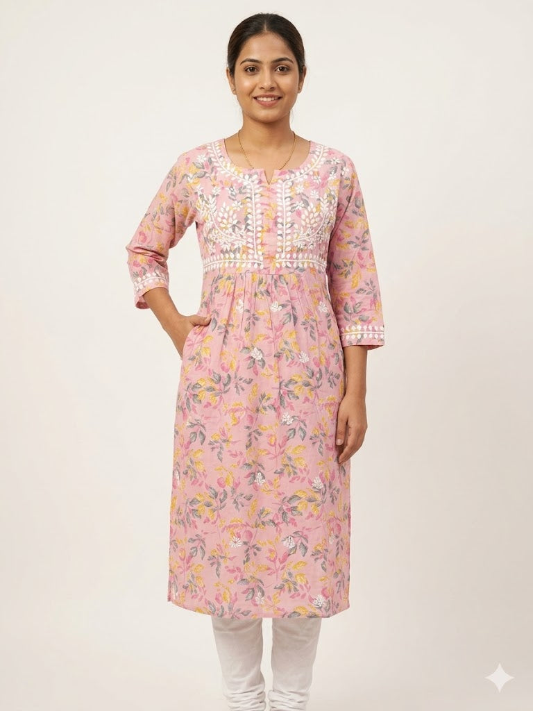 MULMUL POCKET KURTI