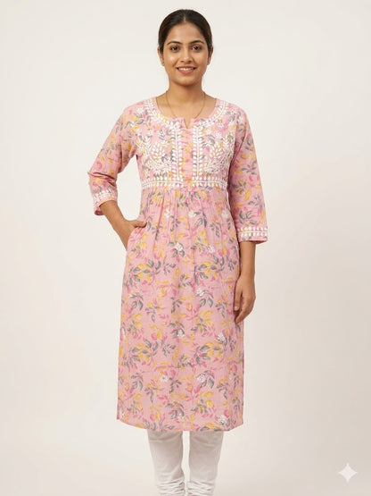 MULMUL POCKET KURTI