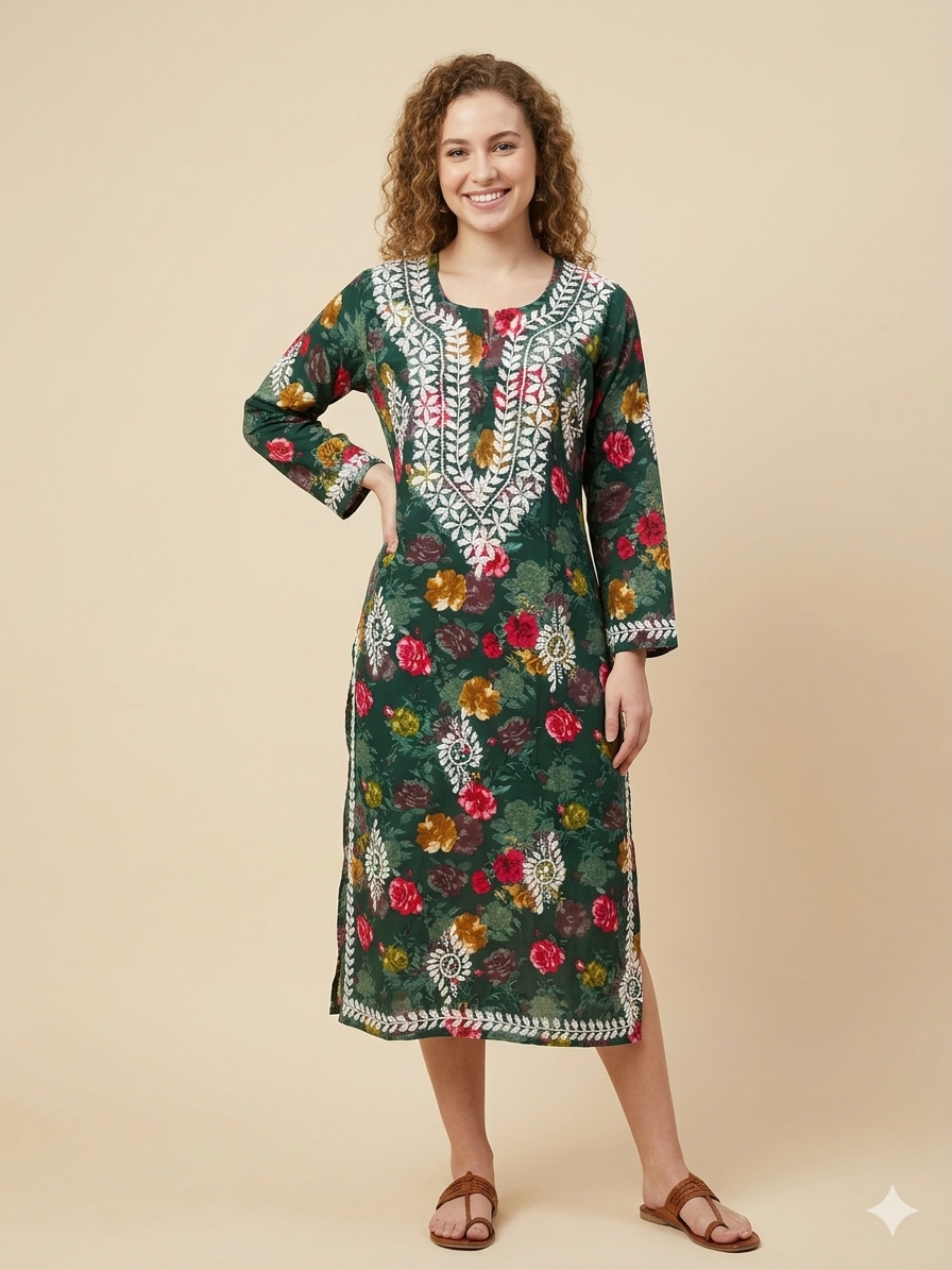 Niya Rayon Printed Kurti