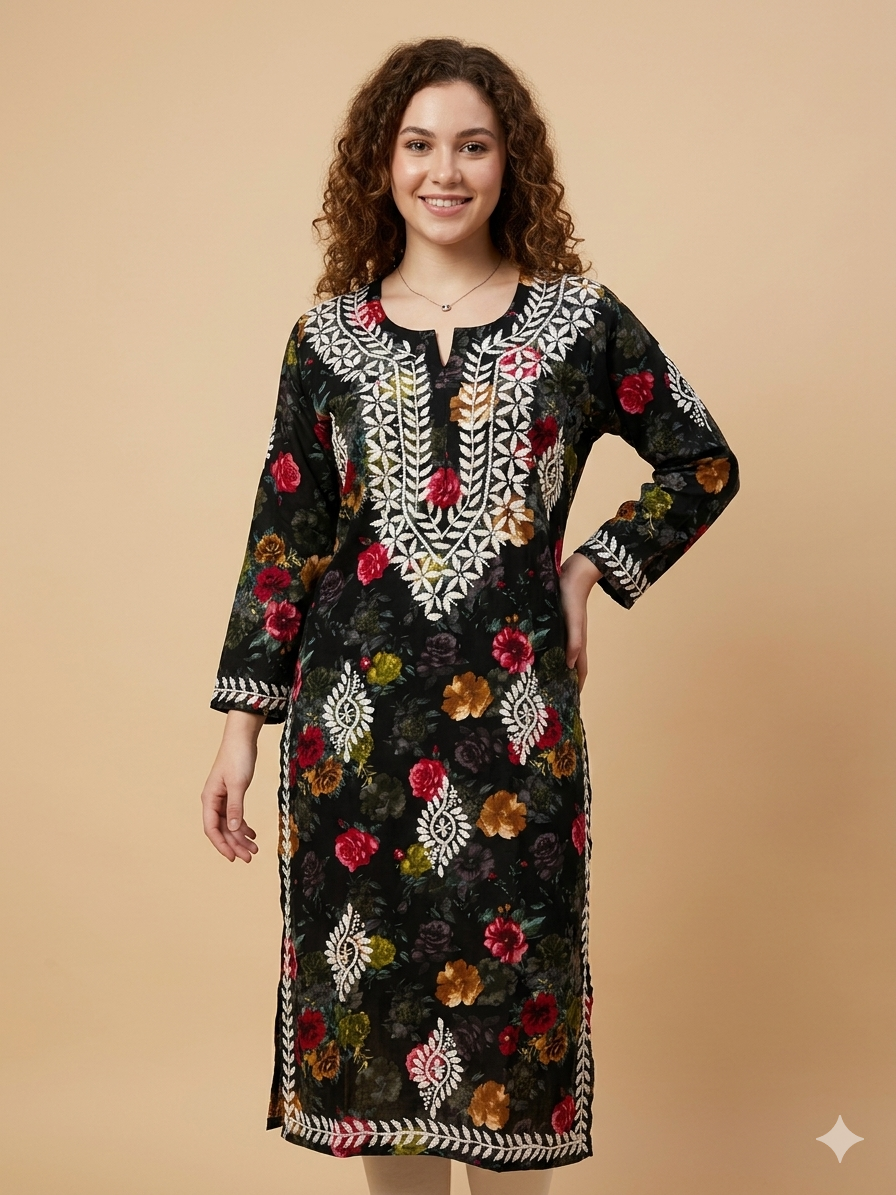 Niya Rayon Printed Kurti