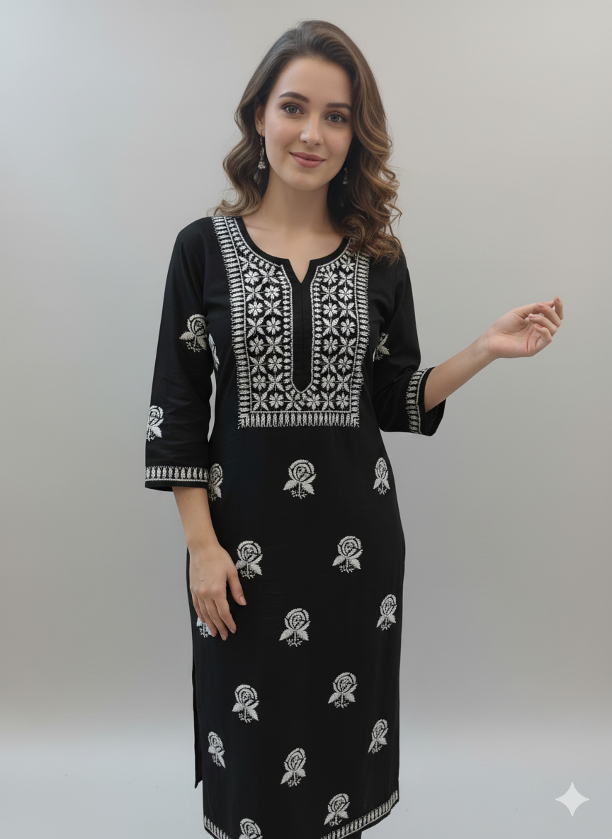 IQRA Rose Rayon Kurti