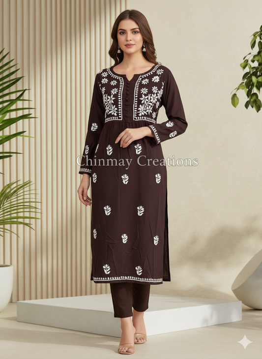 Aura Rayon Pocket Kurti