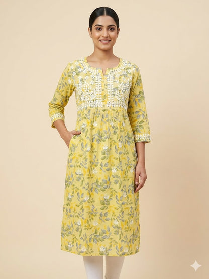 MULMUL POCKET KURTI