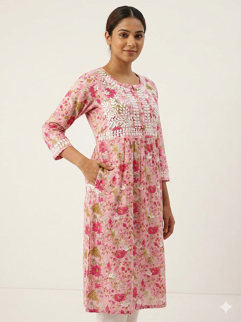 MULMUL POCKET KURTI