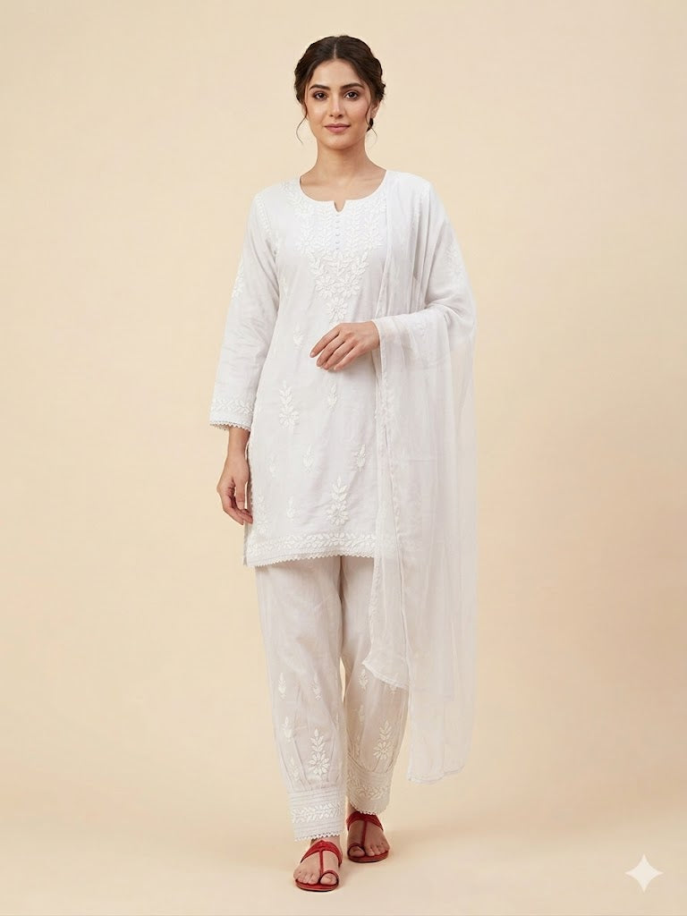 Zenobia Chanderi 3 Pcs Set
