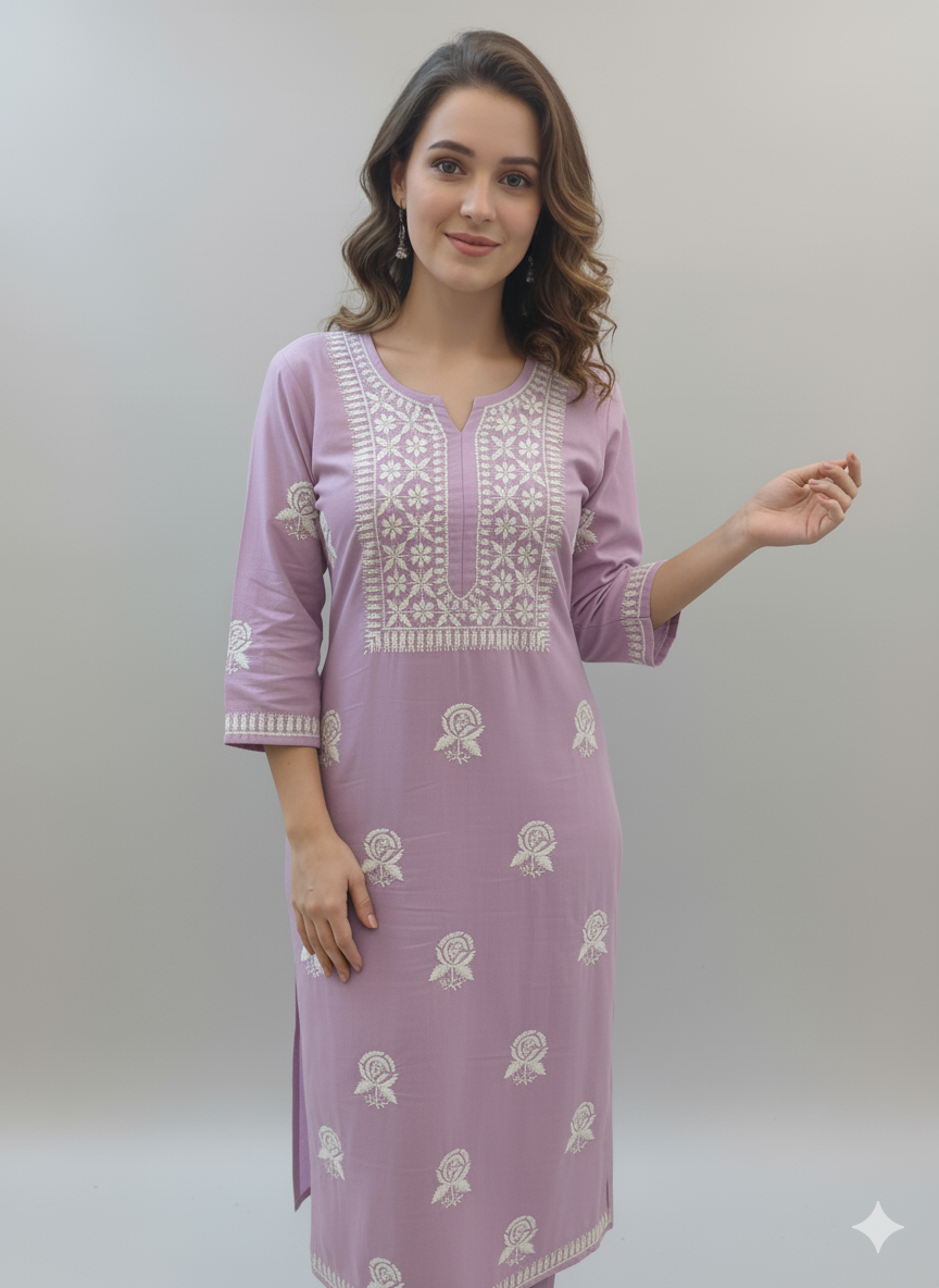 IQRA Rose Rayon Kurti