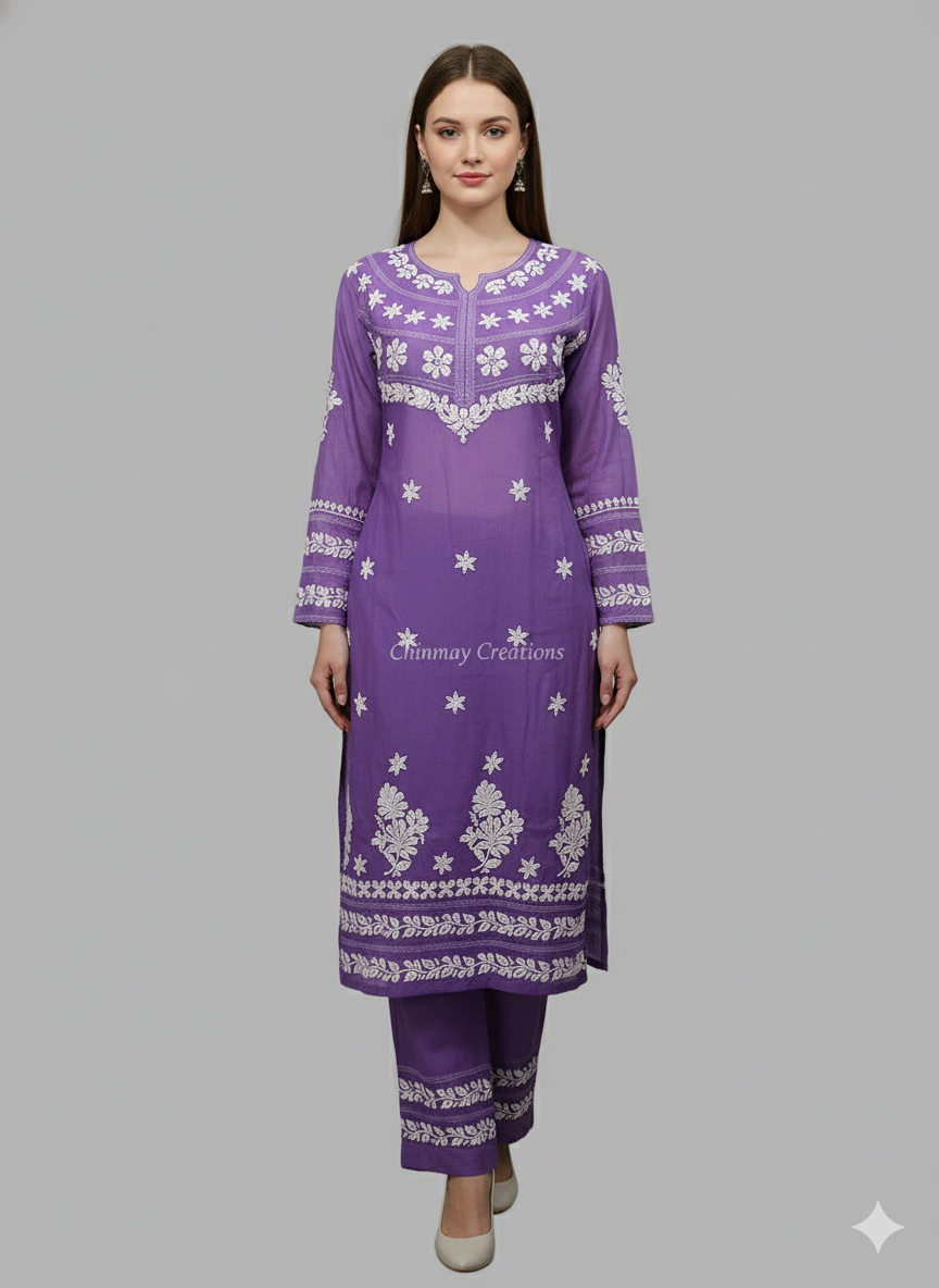 Sanvi Colored Muslin Set