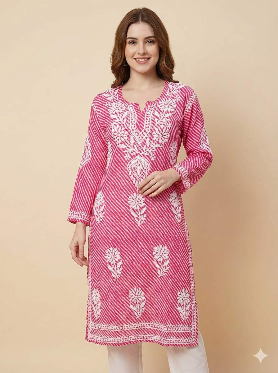 Kaaya 3D Mul Cotton Kurti
