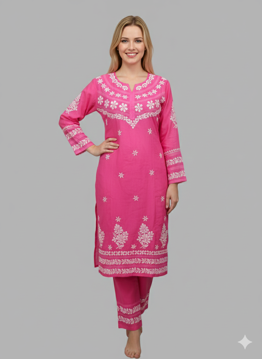 Sanvi Colored Muslin Set